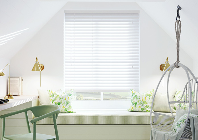 Ecowood, Brilliant White Fine Grain - Venetian Blind - Image 3
